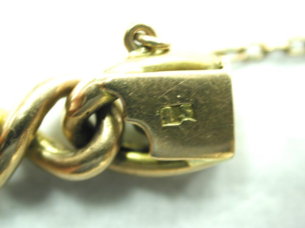 Edwardian 15 Ct Gold Kandare Armband mit Cabochon Perlen und Türkis:: c.1900 Damen