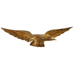 Edwardian 15 Karat Yellow Gold Eagle Brooch Pin