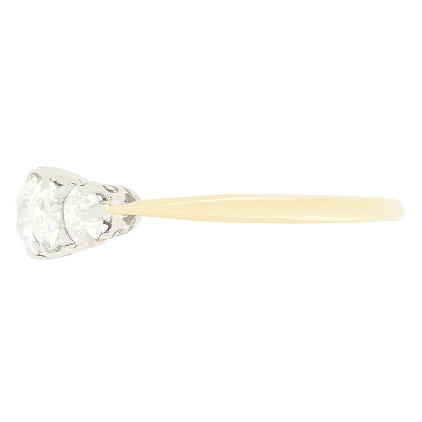 Edwardianischer 1,50ct Diamant-Fünf-Stein-Ring, um 1910 (Alteuropäischer Schliff) im Angebot