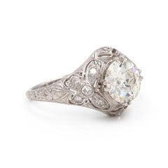 Edwardian 1.52 Ct. GIA Certified Old European Cut Diamond Engagement Ring