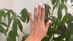 Edwardian 1.55 Carat Old European Cut Diamond 18K Gold Solitaire Bezel Set Ring