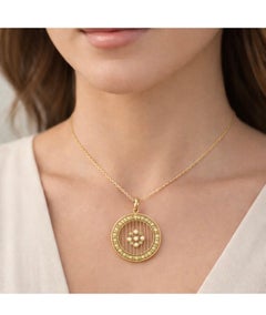 Edwardian Gold, Peridot, Pearl Pendant Necklace, Circa 1905