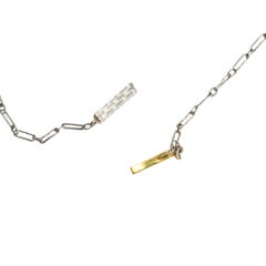 Edwardian 15k Gold Topaz & Diamond Negligee Necklace, Circa 1910