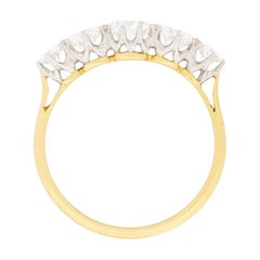 Edwardian 1.60 Carat Diamond Five-Stone Engagement Ring, circa 1910