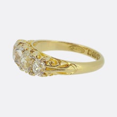 Edwardian 1.70 Carat Diamond Four-Stone Ring