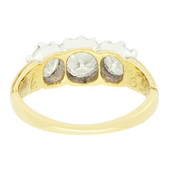 Edwardian 1.70ct Diamond Trilogy Ring, c.1910s