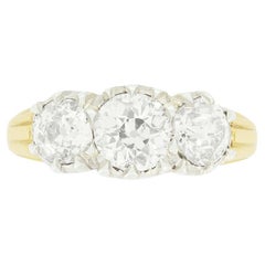Edwardian 1.70ct Diamond Trilogy Ring, c.1910s