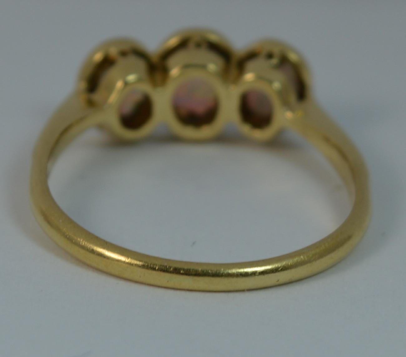 Edwardian 18 Carat Gold and Opal Trilogy Stack Ring 4