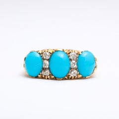 Edwardian Turquoise Diamond Ring