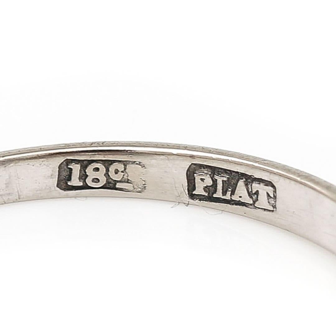 Edwardian 18ct Gold and Platinum 0.50ct Brilliant Diamond Ring Circa 1915 For Sale 3