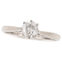 Edwardian 18ct Gold and Platinum 0.50ct Brilliant Diamond Ring Circa 1915