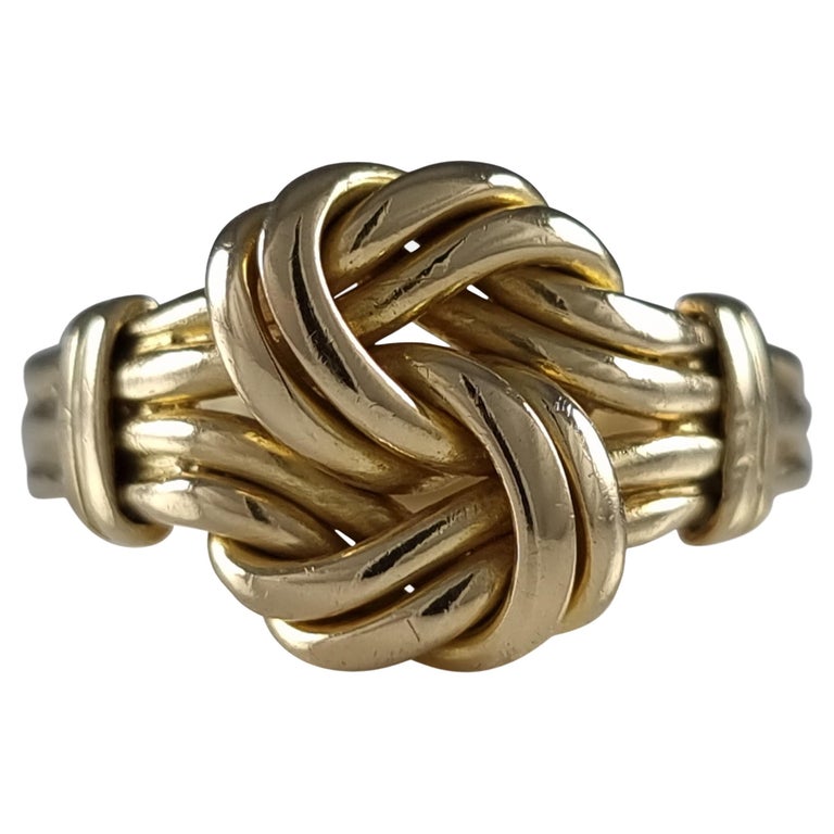 Edwardian 18 Carat Gold Knot Ring, 1903 For Sale at 1stDibs