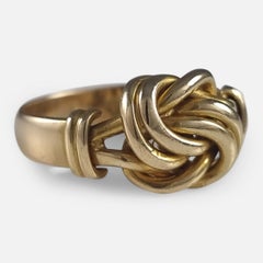 Edwardian 18ct Gold Knot Ring, 1906