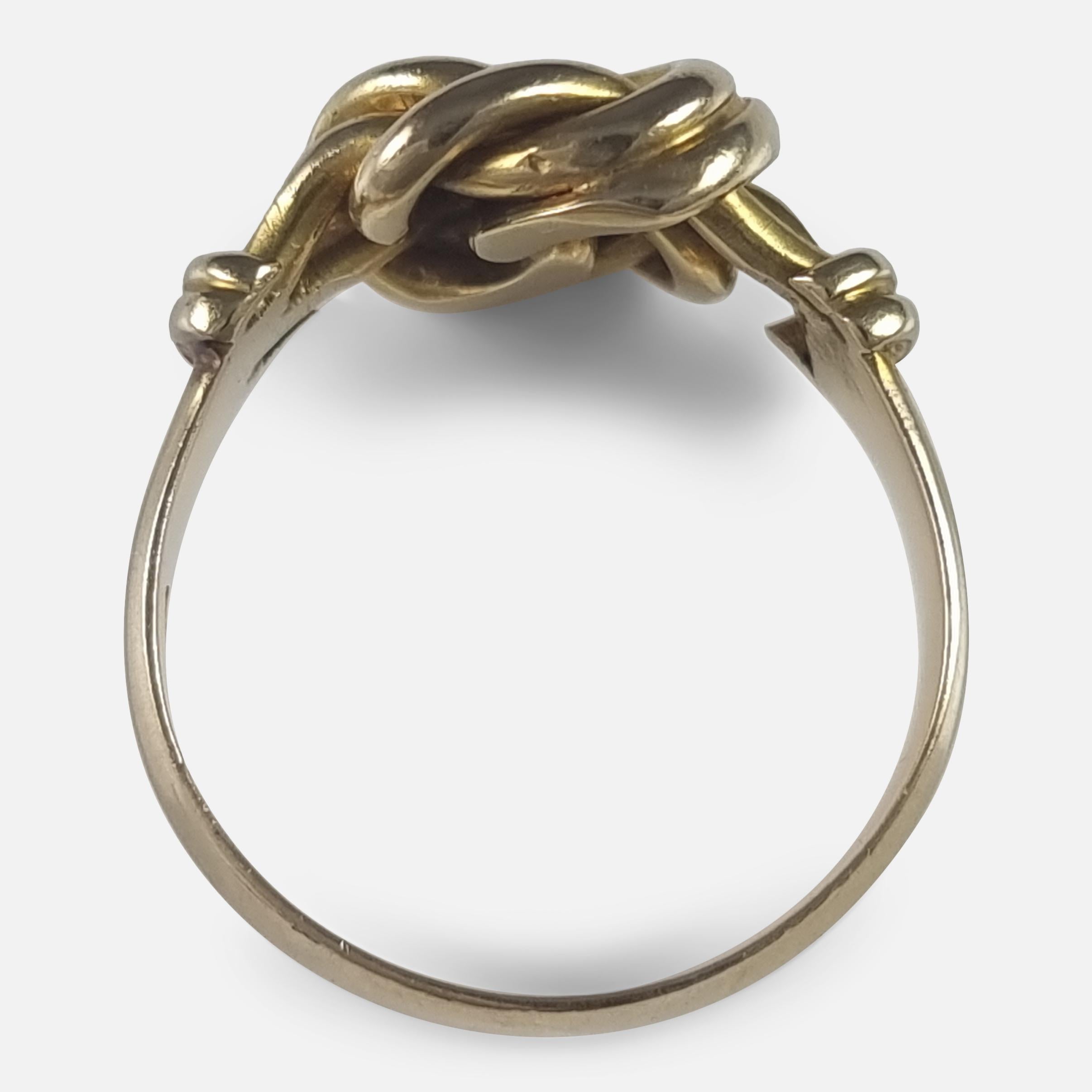 Edwardian 18ct Gold Knot Ring, 1906 2