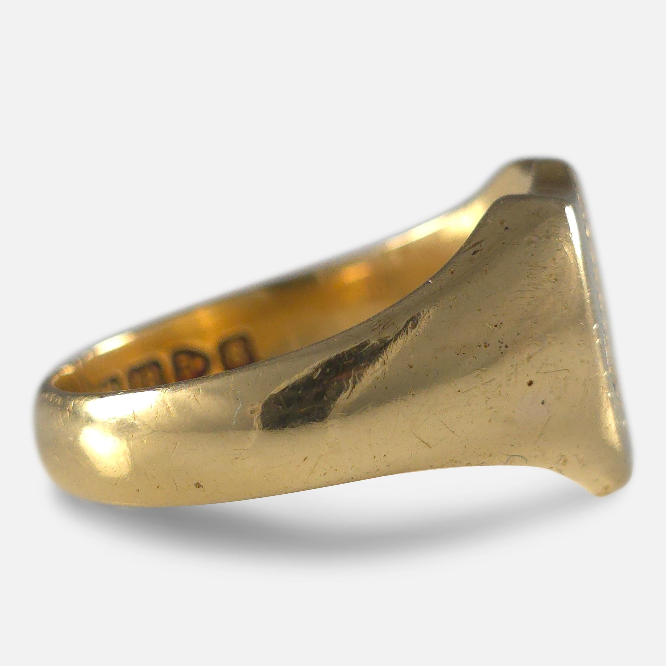 da uomo o donna Anello massonico Edwardiano in oro 18ct, 1905 in vendita