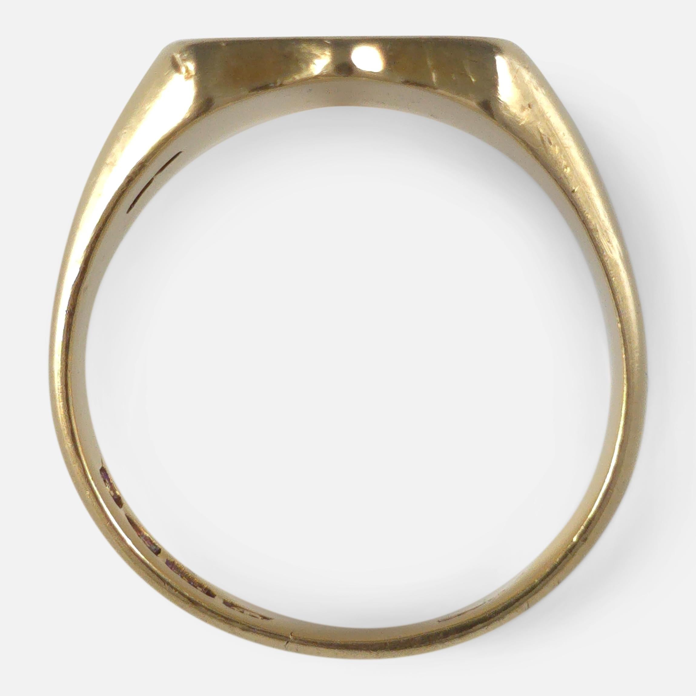 Anello massonico Edwardiano in oro 18ct, 1905 in vendita 2