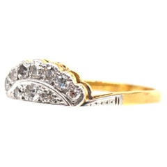 Edwardian 18ct Gold & Platinum, Diamond Tiara Ring
