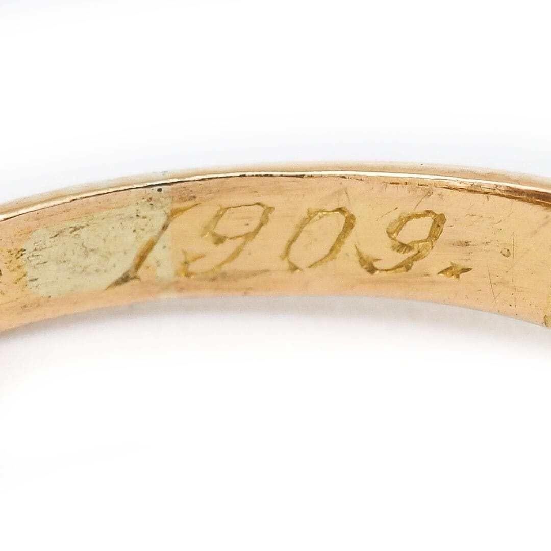 Edwardian 18ct Gold Sapphire and Diamond Five Stone Ring, Circa 1909 1