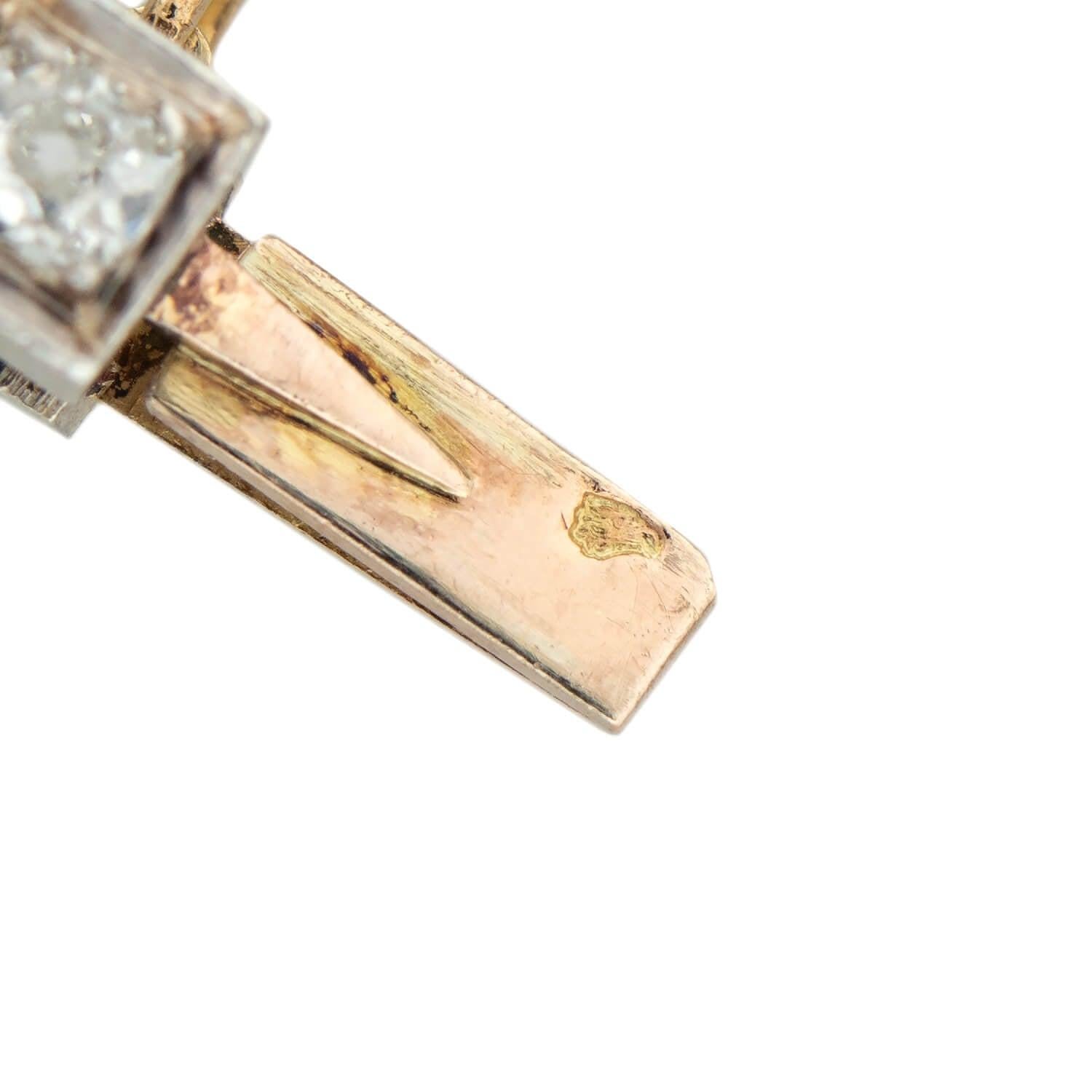 Edwardian 18k Französisch Diamant Riviera Halskette 20,53ctw Damen im Angebot
