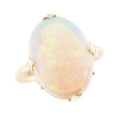 Anello Opale Edwardiano 18k