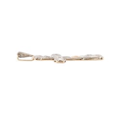 Edwardian 18k Platinum Sapphire Cross Pendant
