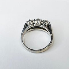 Edwardian 18K White Gold Diamond .35CTW Ring
