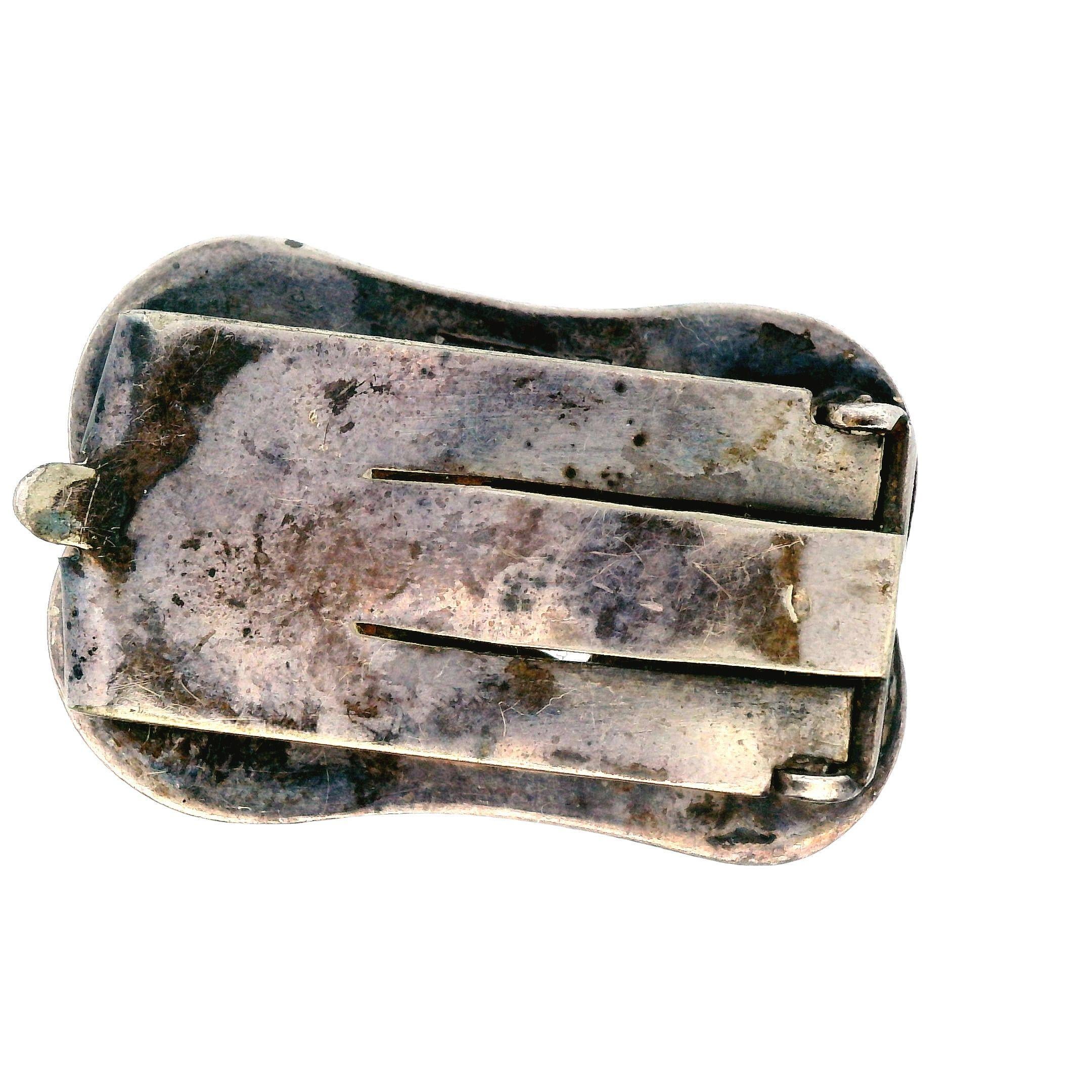 Edwardian 1910 Georg Jensen Sterling Silver Clips Model #36 For Sale 1