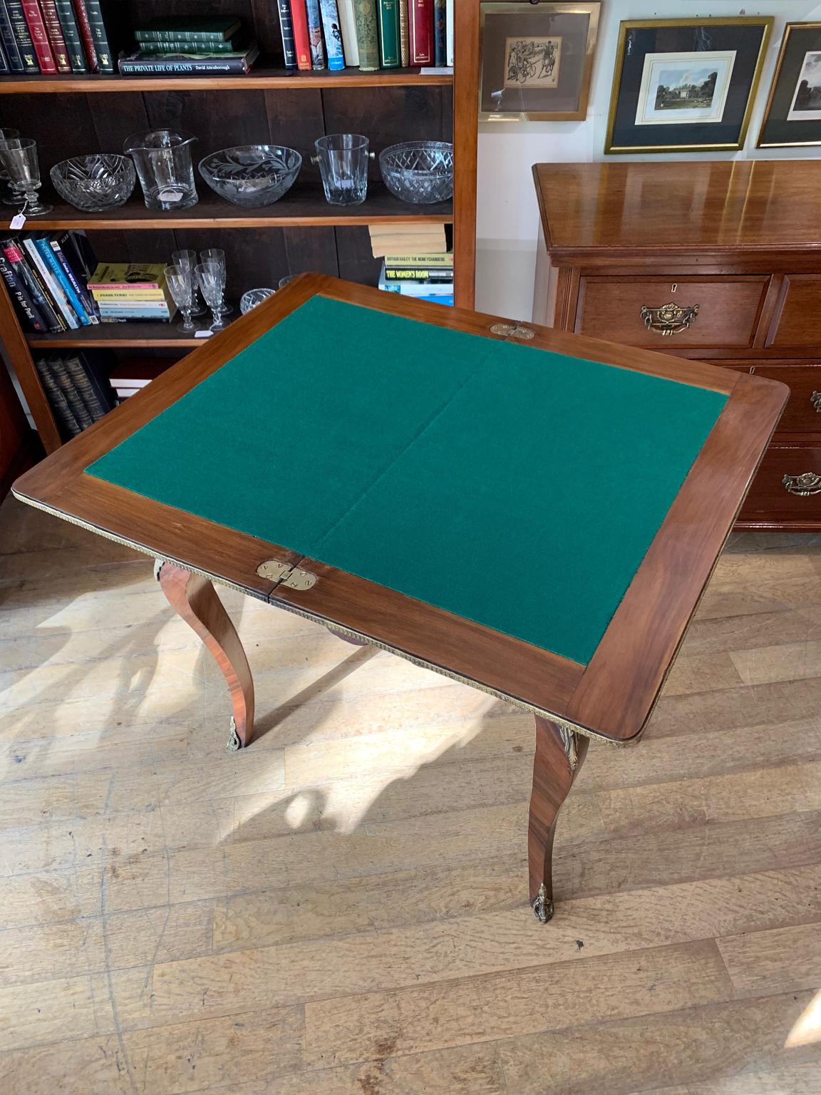 Edwardian / 1920’s French Inlaid Kingwood Card Table 2