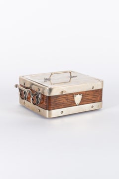 Edwardian 19th century silver-plated butter cup with lid