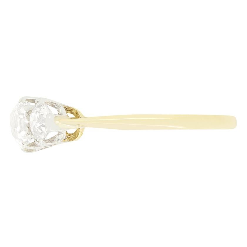 Édouardien Edwardian 2.10ct Diamond Five Stone Ring, c.1910s en vente