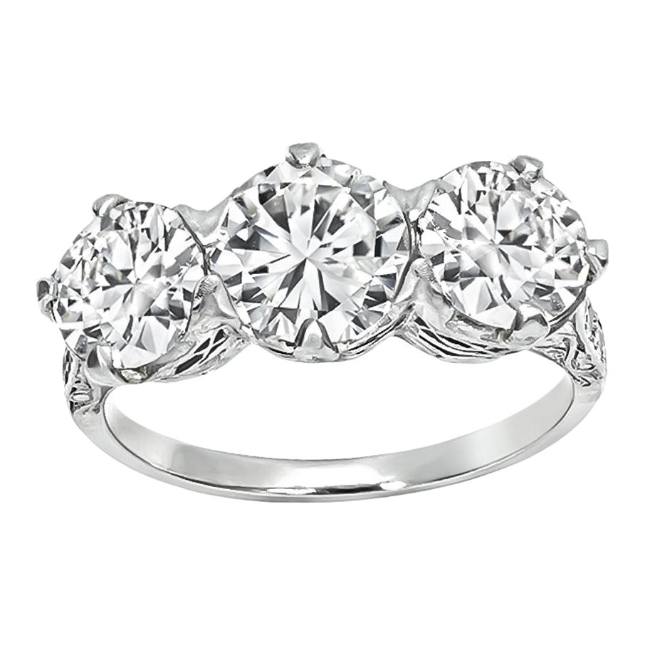Edwardian 2.36cttw Diamant Jahrestag Ring im Angebot