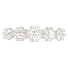 Edwardianischer 2,45ct Diamond Five Stone Ring, ca. 1910