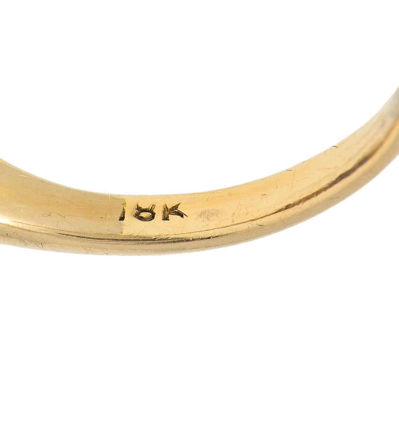 Bague édouardienne ancienne 18 carats avec diamants et saphir de Birmanie 2,83 carats, non chauffée, certifiée GIA en vente 2