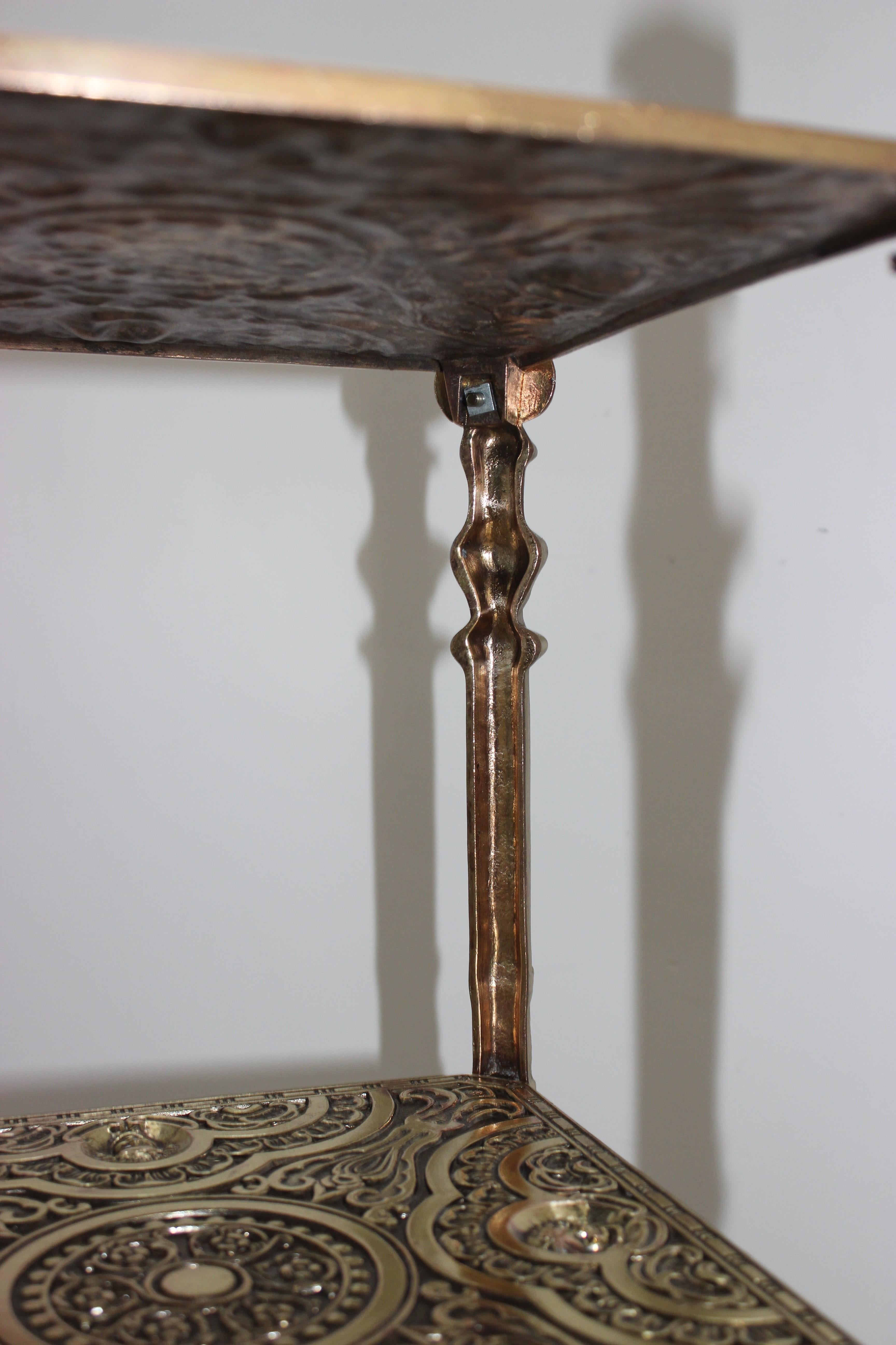 Edwardian 3-Tiered Side Table For Sale 6
