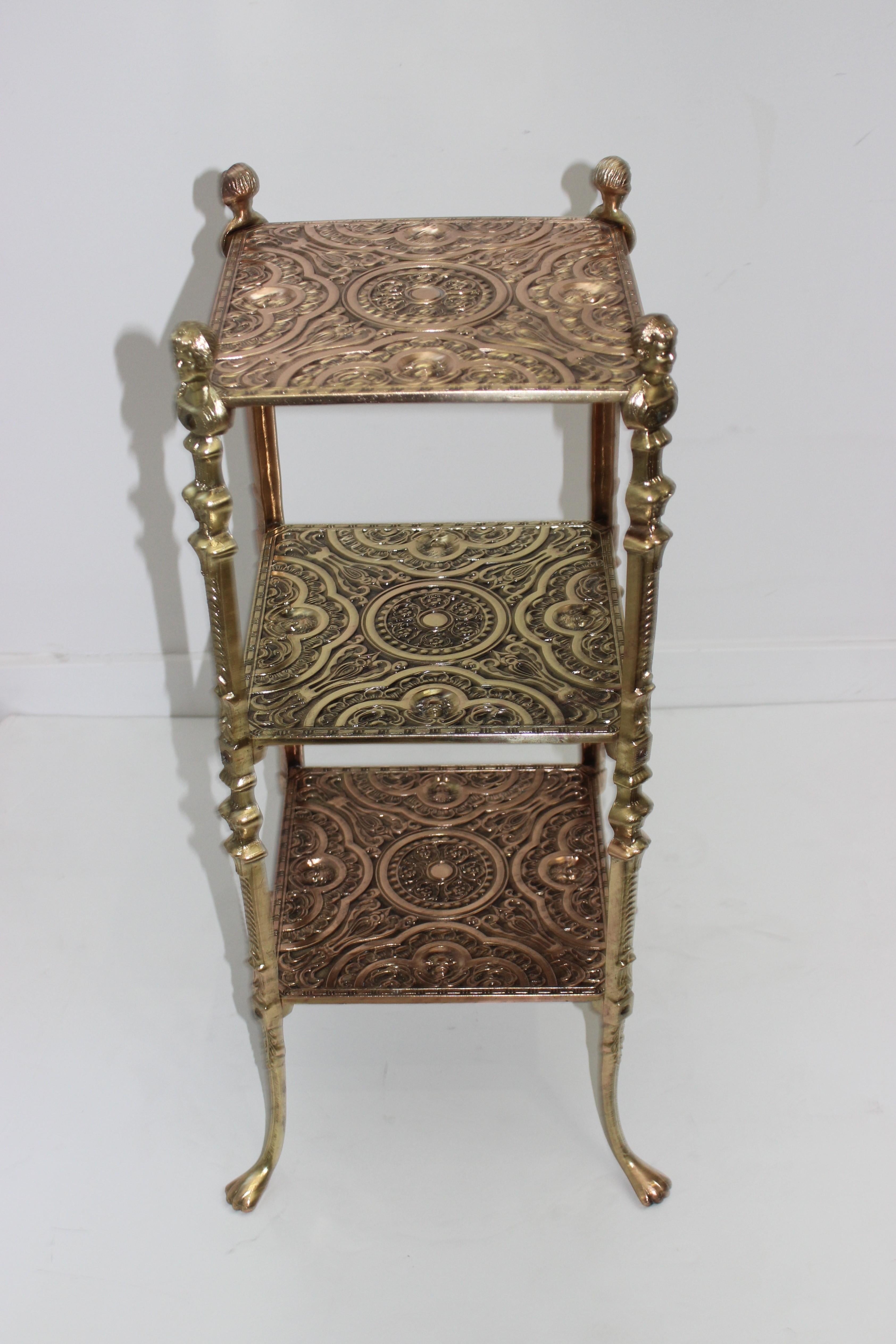 3 tier antique table