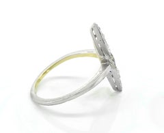 Edwardian .33 Carat Sapphire and Diamond Antique Platinum and 18 Karat