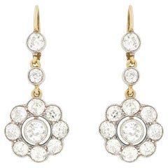 Orecchini a goccia con diamante da 3,30 ct di Edwardi, 1910 ca.