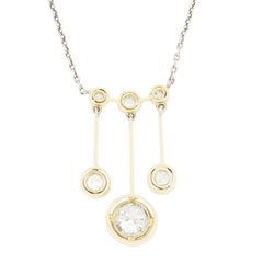 Edwardian 3.30ct Diamond Triple Drop Pendant, c.1910s