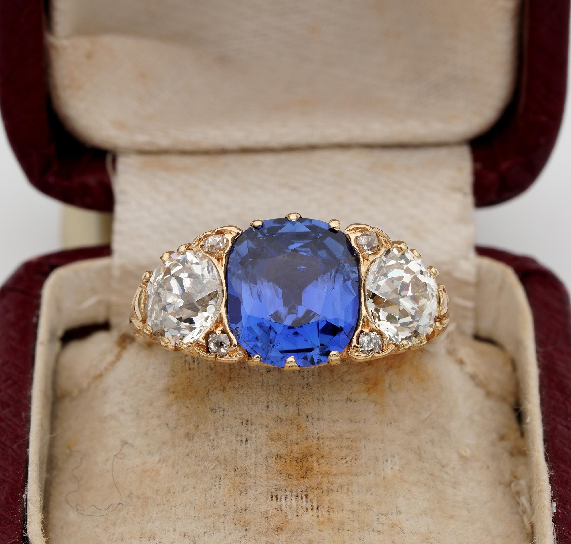 History on a Hand
Getting hold of durable values along with rare antiques for sure is building up your heirloom pieces for now and the future
This magnificent Edwardian period ring is a fantastic opportunity to acquire one of the finest trilogy ring