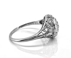 Edwardian .60 Carat Diamond Platinum Antique Engagement Ring