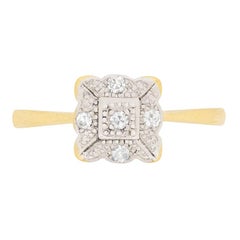 Edwardian 8-Cut Diamond Cluster Ring, circa 1910