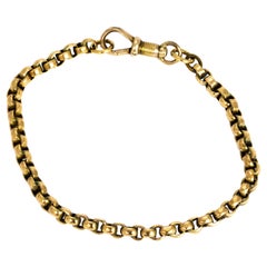 Antique Edwardian 9 Carat God Chain Bracelet