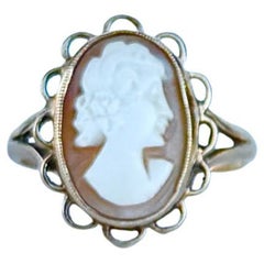 Edwardian 9 Karat Gold Kamee Ring