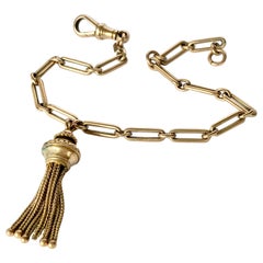 Antique Edwardian 9 Carat Gold Chain Bracelet