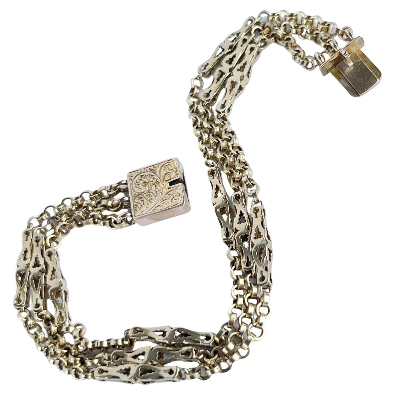 Edwardian 9 Carat Gold Chain Bracelet