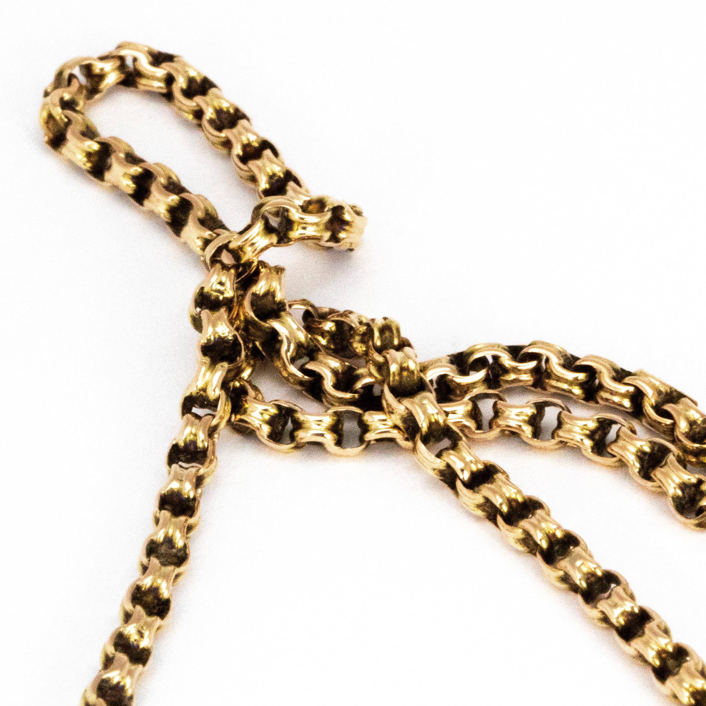 9 carat gold cross necklace