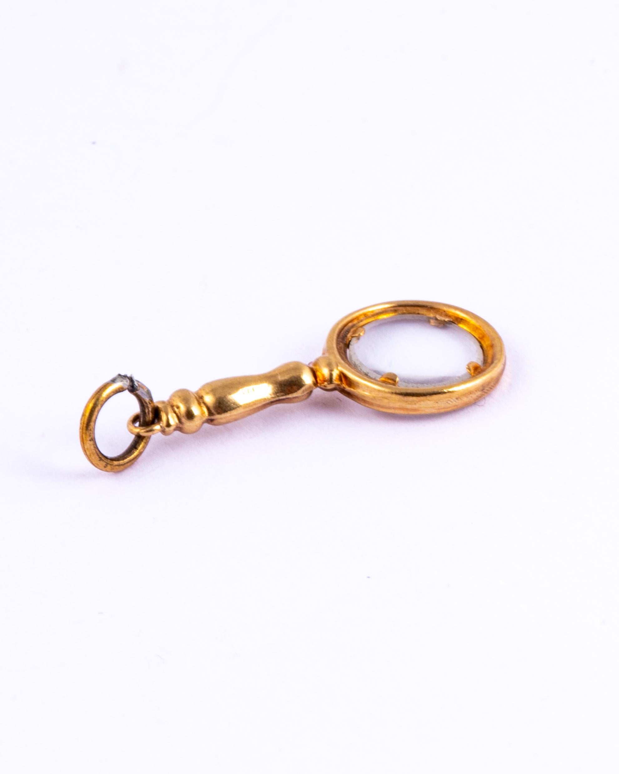 magnifying glass charm