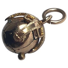 Edwardian 9 Carat Gold Masonic Orb Pendant