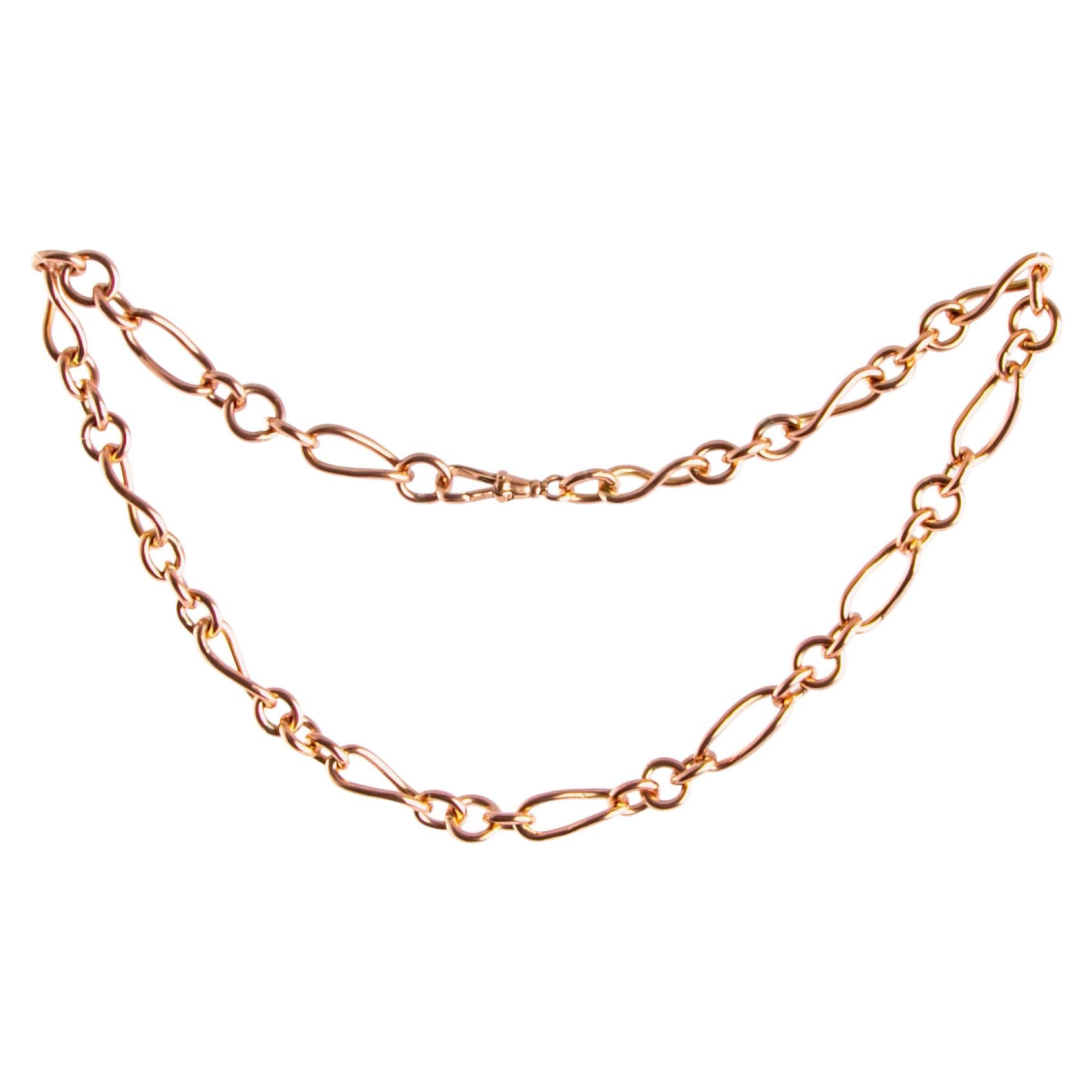 Edwardian 9 Carat Rose Gold Necklace