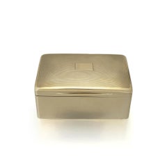 Edwardianische Schatulle aus 9-Karat-Gold von Skinner & Co., London, um 1905